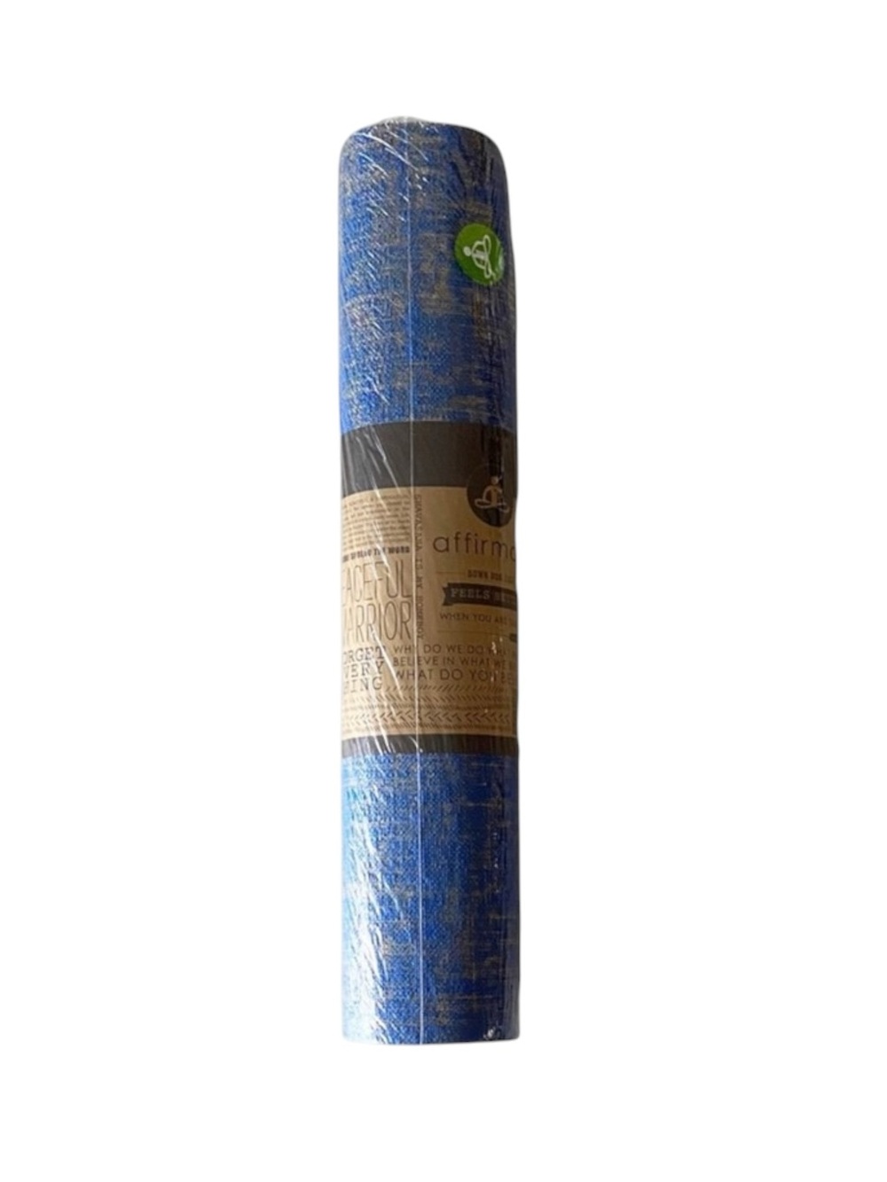 new Affirmats x Patrick Cooper 𓁹 Live Authentic Yoga Mat 𓁹 Blue Silk 5mm Thick - Picture 14 of 16